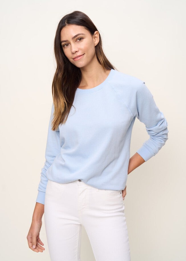 The Raglan Sweatshirt, Sky Blue / Light Blue, alternate image number 1