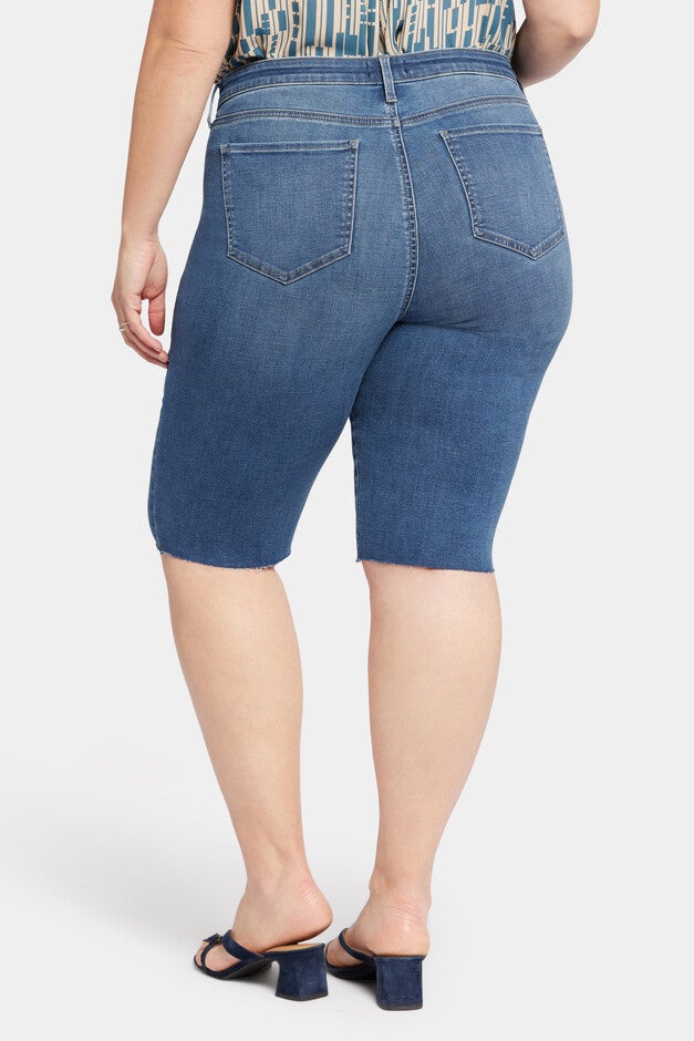 BIKE CAPRI RAW CUT HEMS, AWAKENING / Medium Wash, alternate image number 1