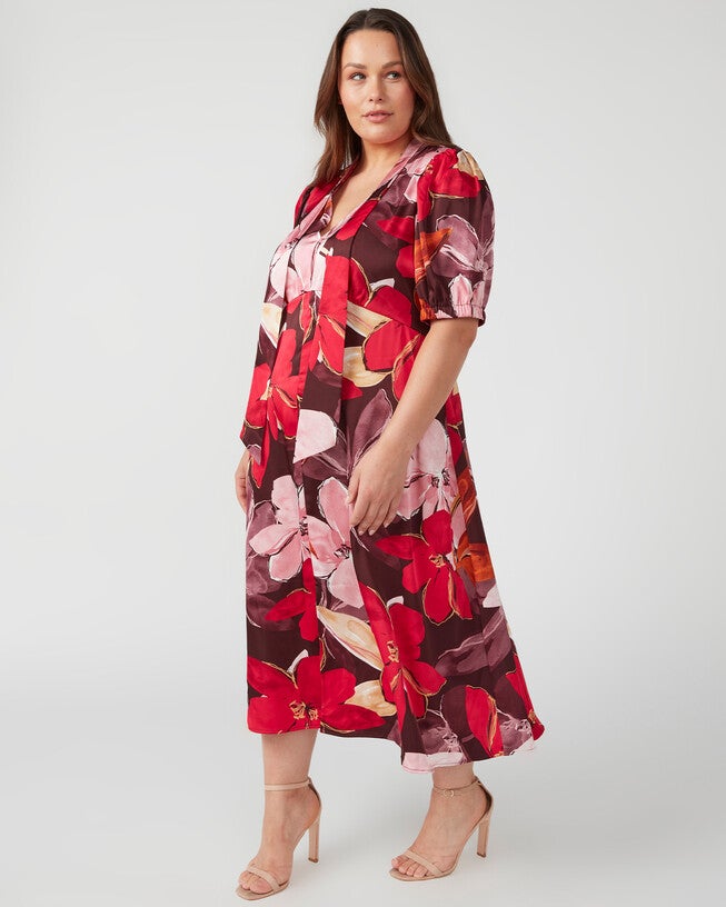 Scarlett Dress, Print / Pink, alternate image number 2