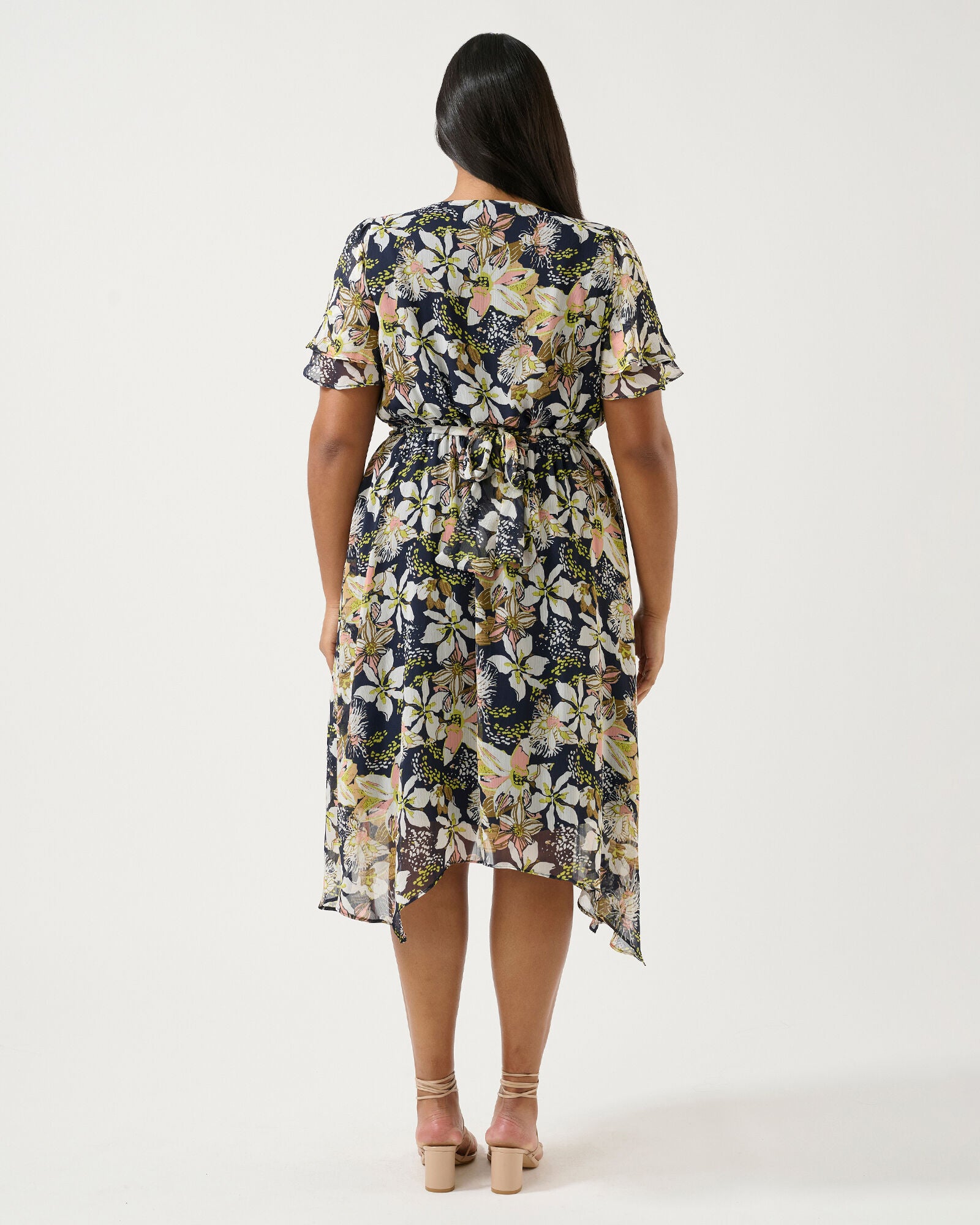 Wilsons Prom Dress, Print / Navy, alternate image number 4