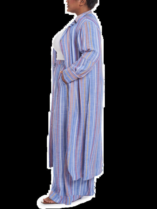 Annie Striped Button Front Tunic (Dia exclusive), , alternate image number 6