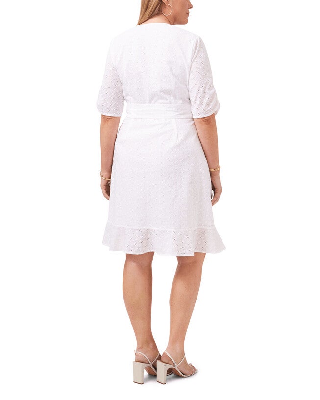Brynlee Wrap Ruffled Dress, , alternate image number null
