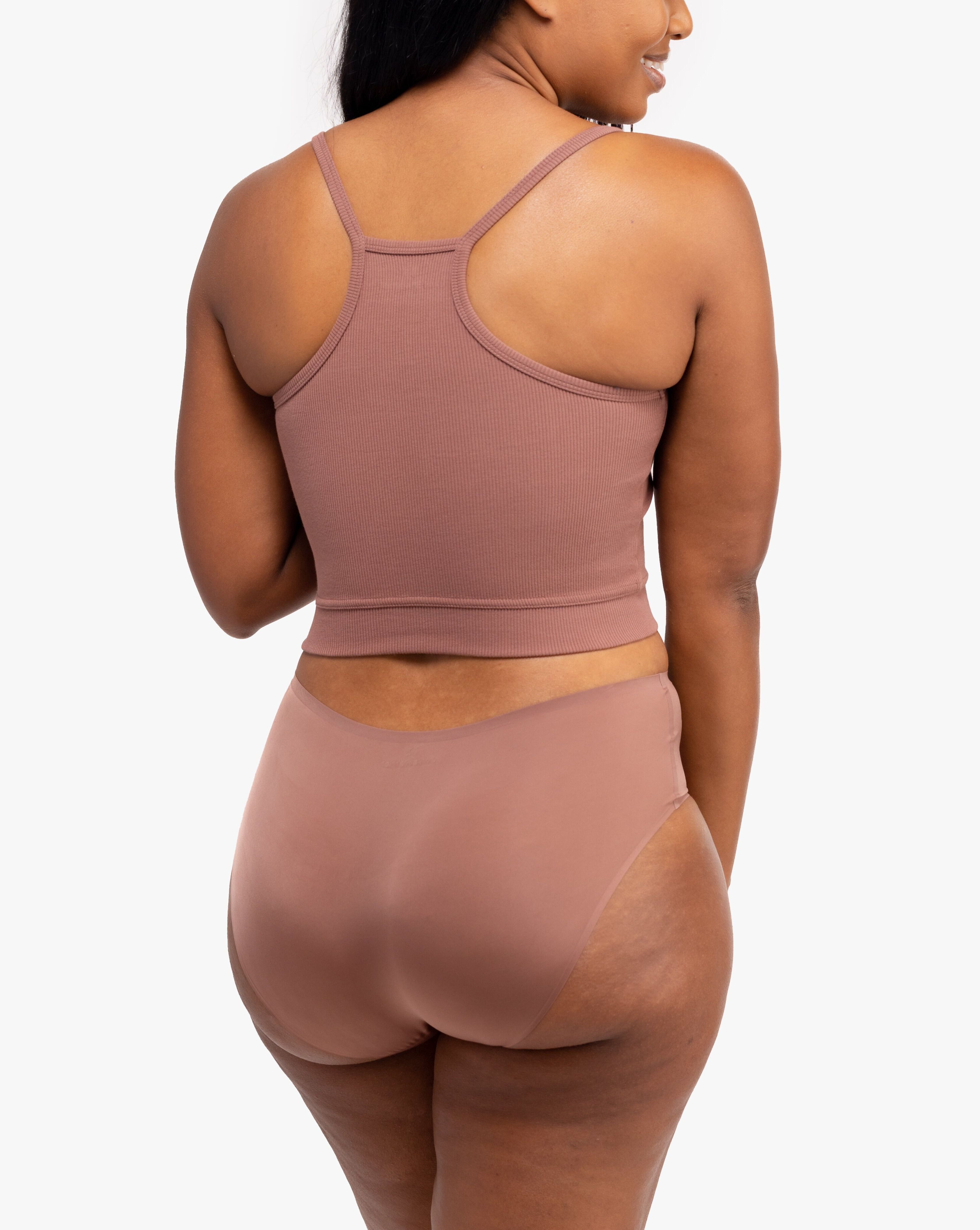 Braless Wireless Bralette, Toffee / Brown, alternate image number 1