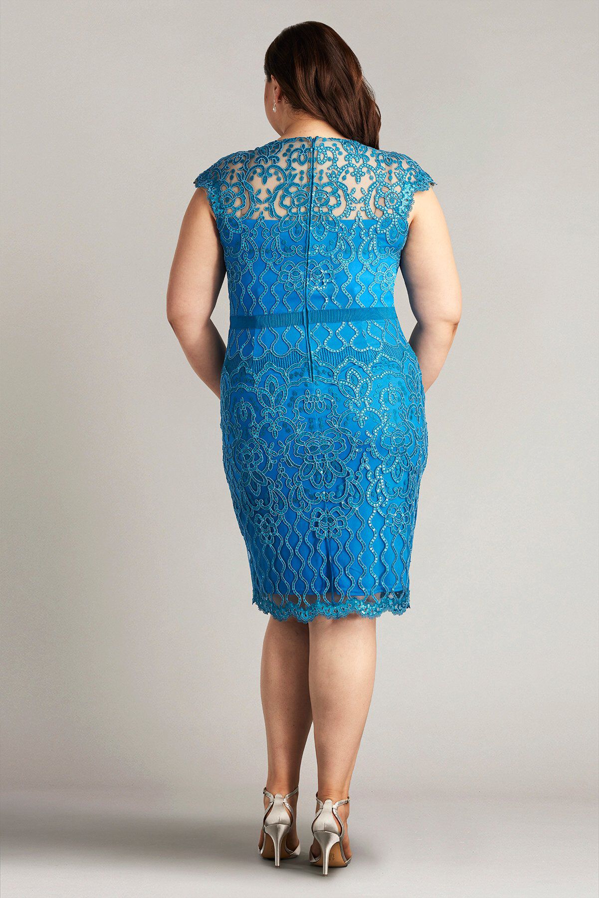 Miranda Sequin Embroidered Dress - PLUS SIZE, DEEP OCEAN / see-description, alternate image number 1