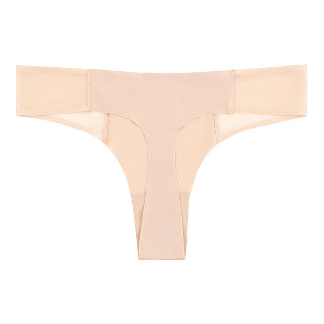 Soft Seamless Thongs with Mesh, Smoke Grey / Ivory, alternate image number null