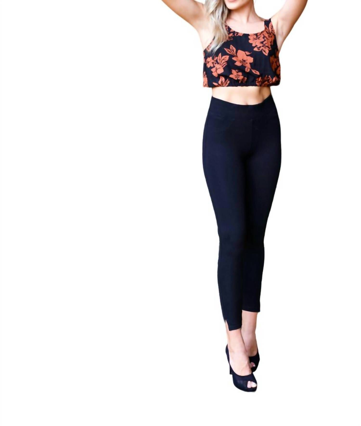 Perfect Mid-Rise Skinny Pants In Black, , alternate image number 3
