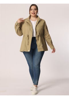 LIGHTWEIGHT ANORAK DRAWSTRING UTILITY JACKET