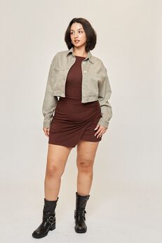Drew Cotton Tencel Crop Jacket