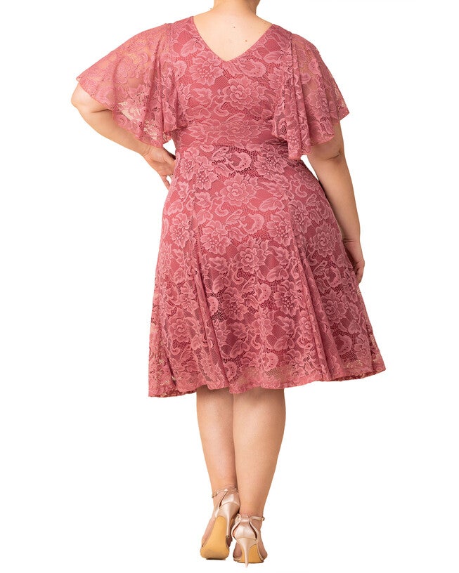 Camille Lace Cocktail Dress, ROSE PINK / Pink, alternate image number 1