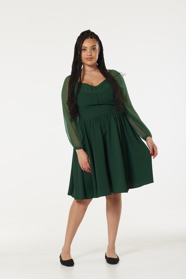 Dior Dress - Dark Green | Dia & Co Dior Dress - Dark Green | Dia & Co