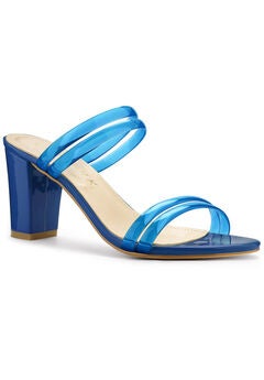 Strappy Slides Mules Block High Heel Sandal