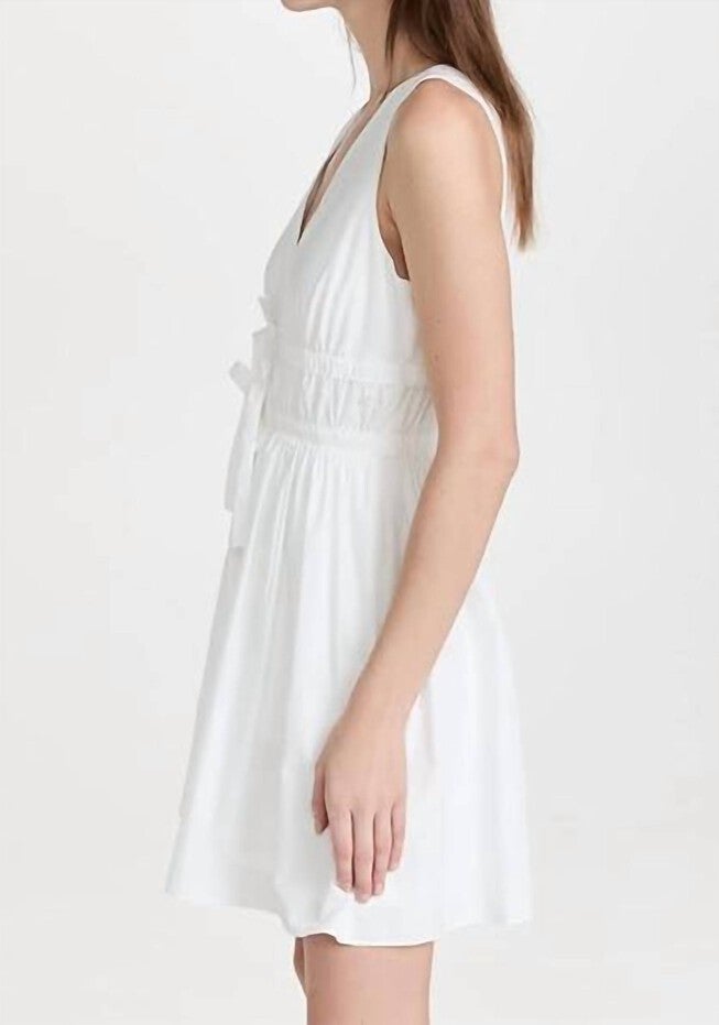SLEEVELESS MORELLO DRESS IN WHITE, , alternate image number null
