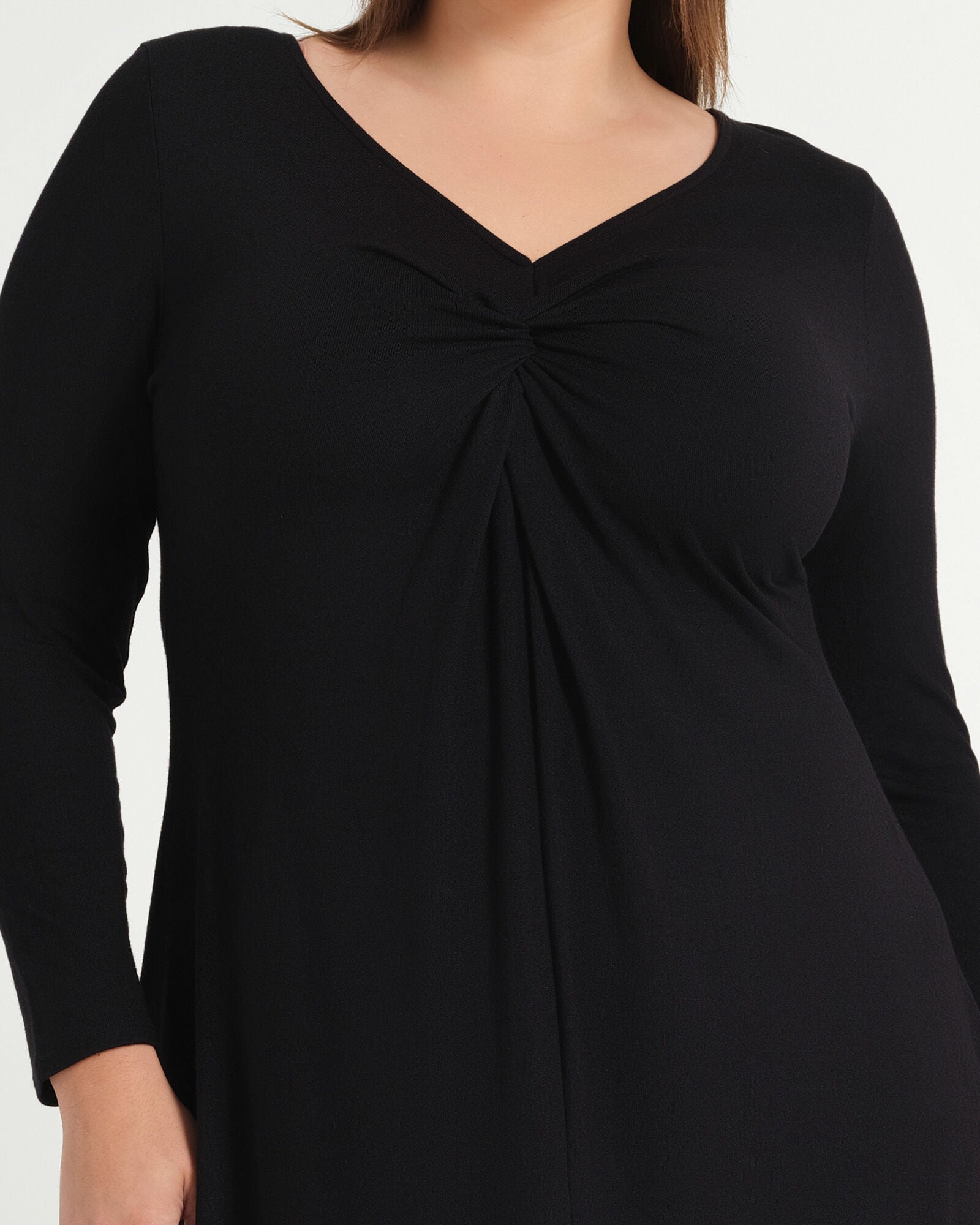 Equinox Long Sleeve Knit Dress, Black / Black, alternate image number 3