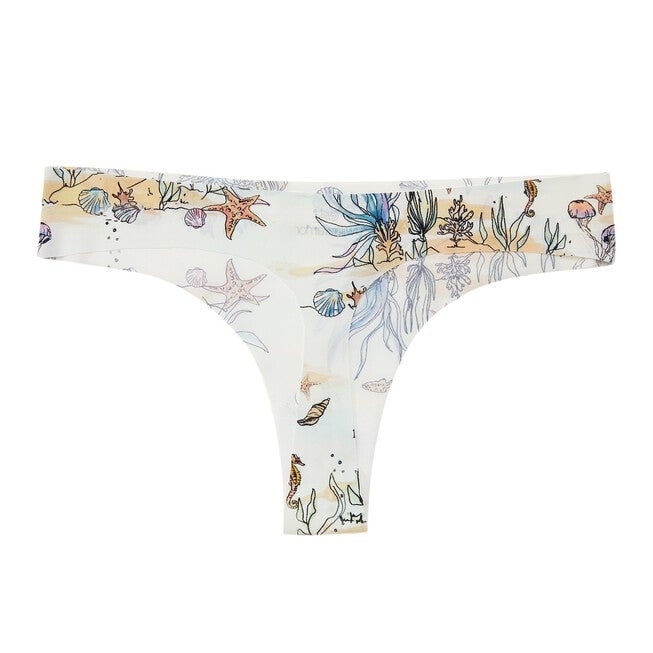VIP THONG PRINTS, Sea Print / White, alternate image number 2