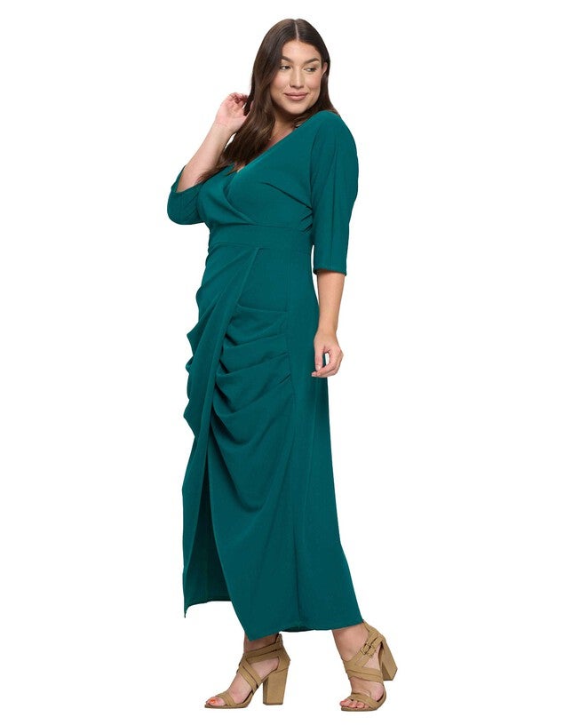 JULIETTE WRAP MAXI DRESS, , alternate image number 4