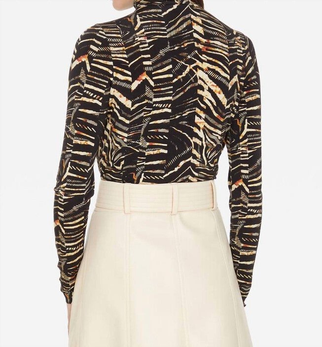 ELOISE TOP IN ZEBRA, Zebra / Black, alternate image number null