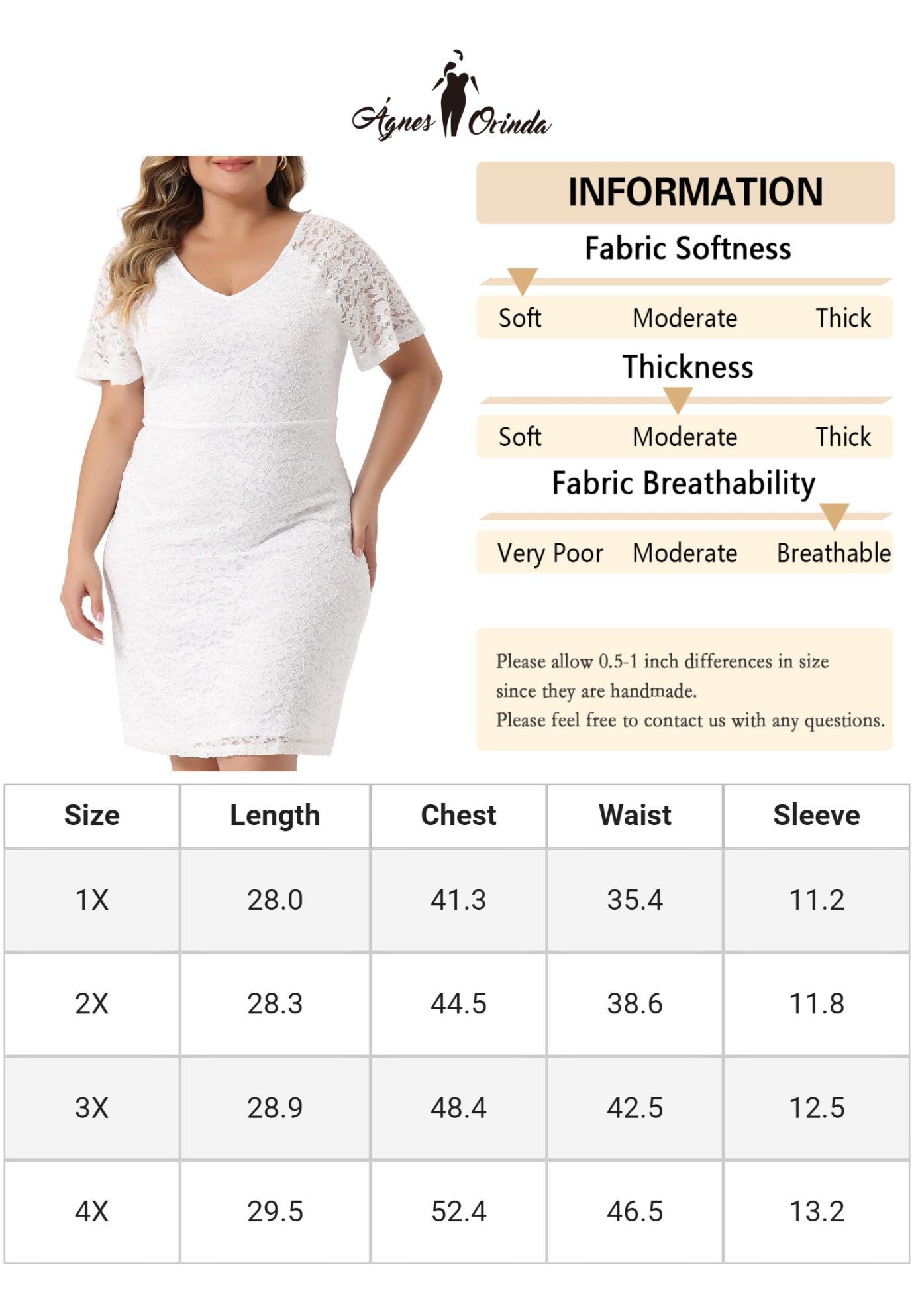 V NECK SHORT SLEEVE COCKTAIL WEDDING GUEST BODYCON LACE PENCIL DRESS, White / White, alternate image number 4