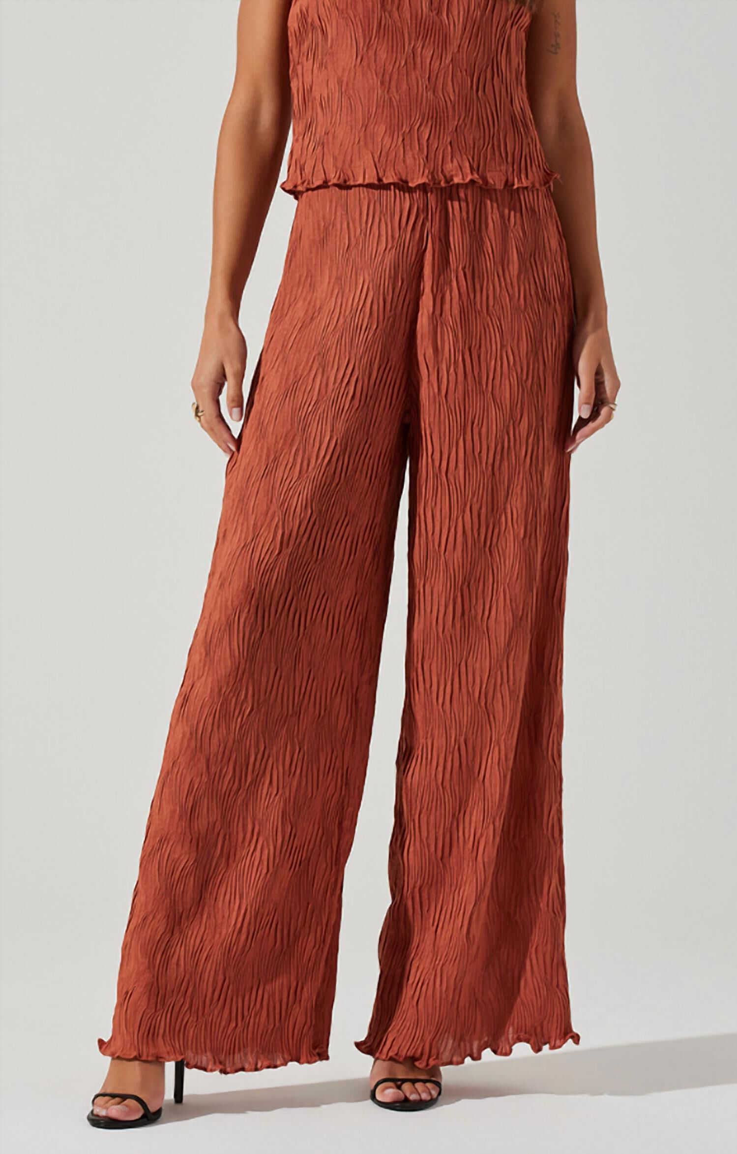 JANESA RUST PANT IN BROWN, Brown / Brown, hi-res image number 0