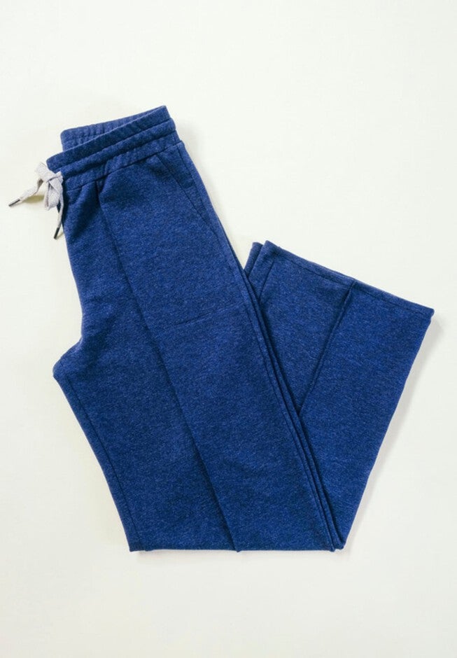 Betty Organic Cotton + Tencel Wide Leg Pant, Heather Lake / Dusty Blue, alternate image number null