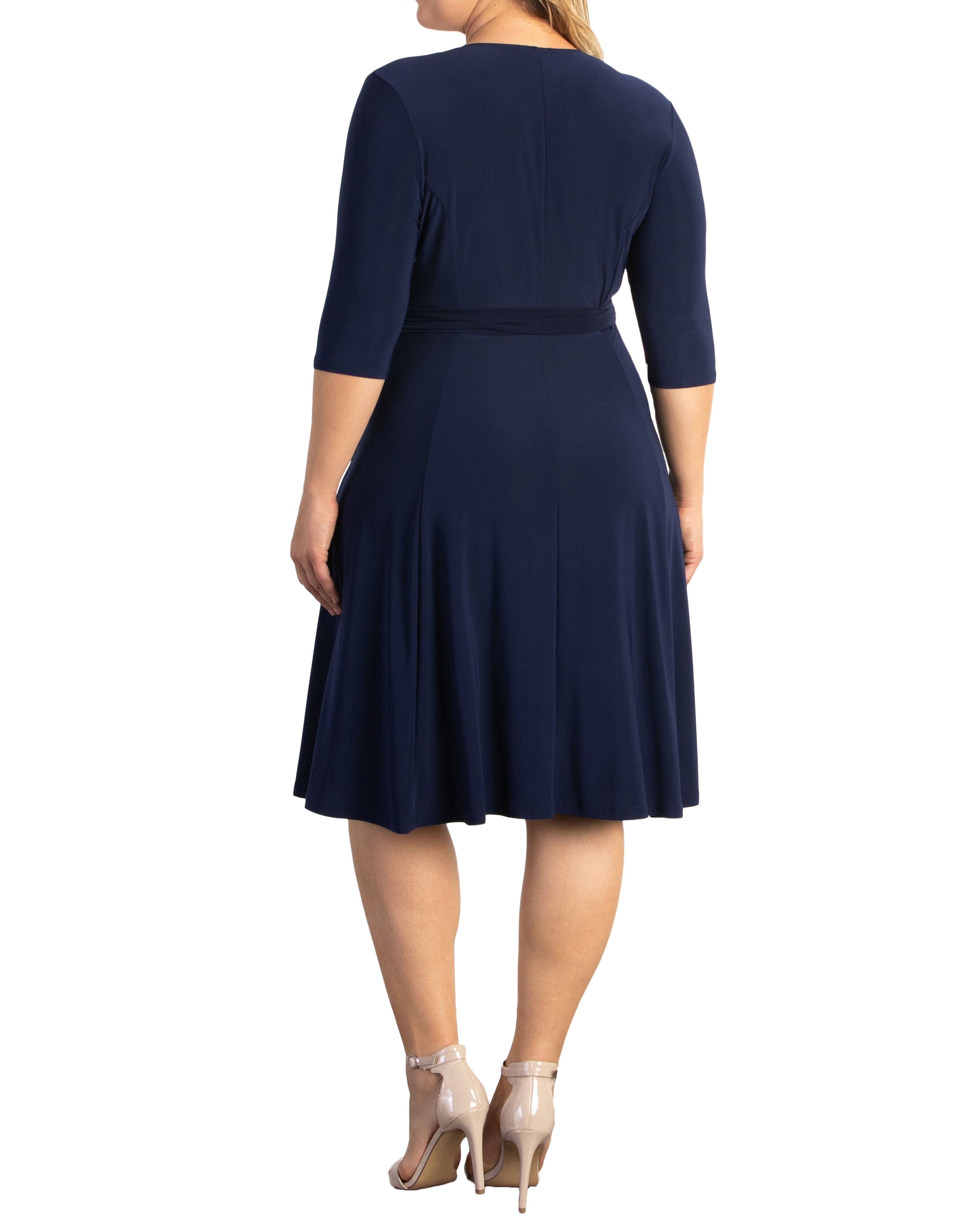 Essential Wrap Dress, NOUVEAU NAVY / Navy, alternate image number 1