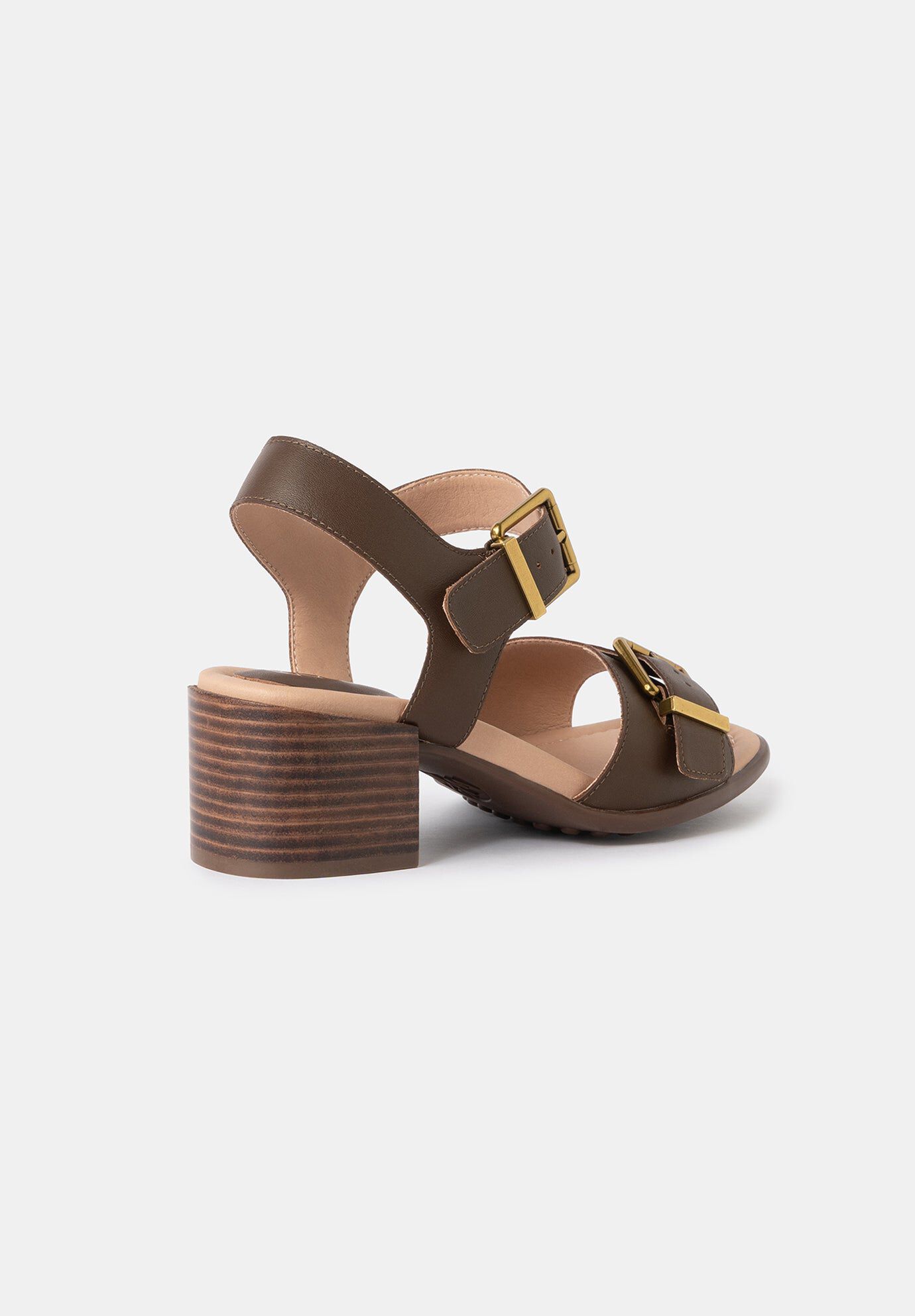 Emma Block Heel Sandals, Espresso / Brown, alternate image number 2