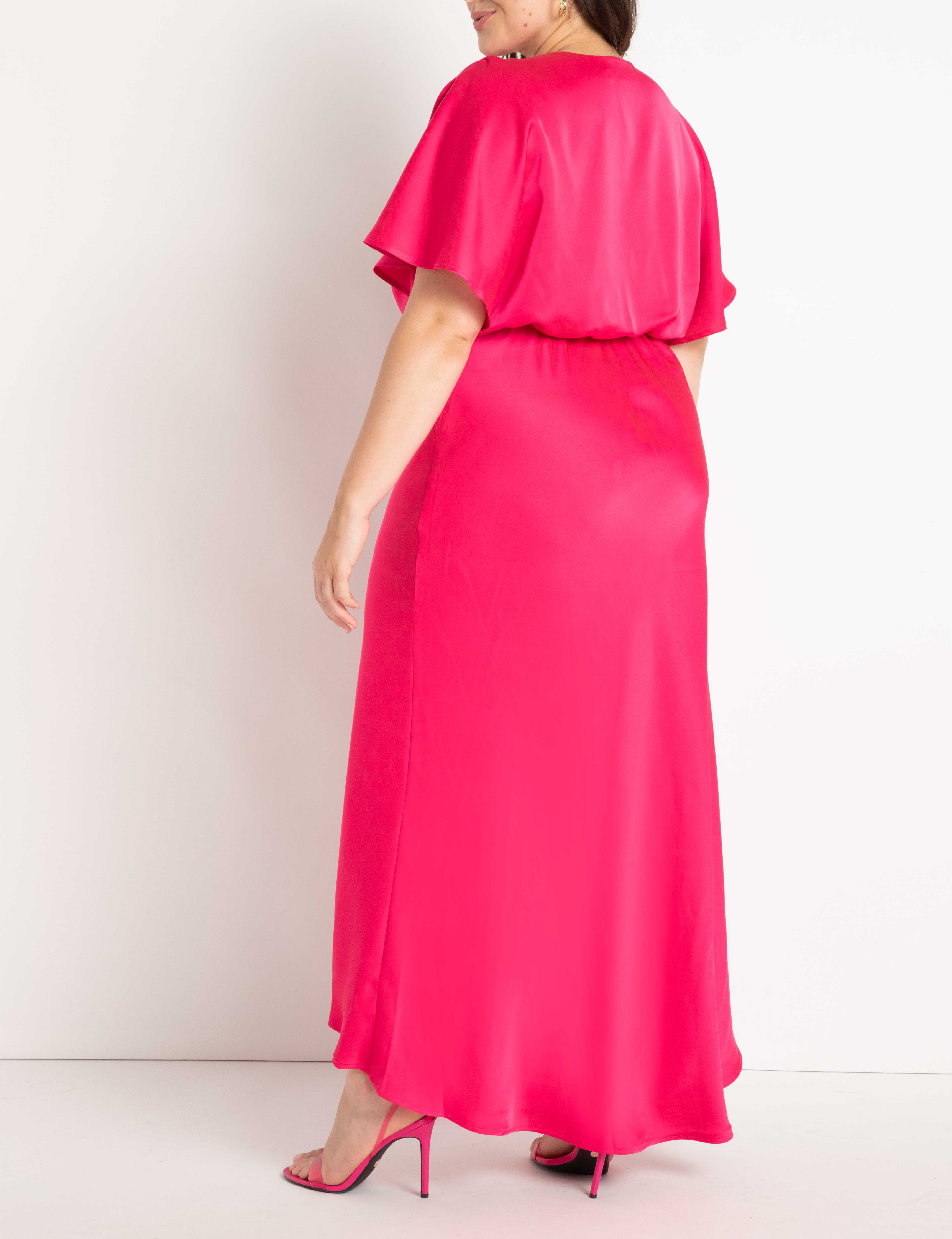 Kimono Sleeve Maxi Dress | Pink, Pink / Pink, alternate image number 2
