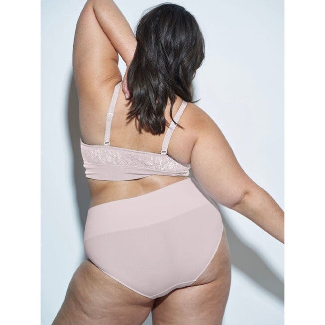 HIGH RISE SMOOTHING BRIEF, Vintage Rose / Mauve, alternate image number 1