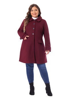 CLASSIC STAND COLLAR LONG TRENCH COAT