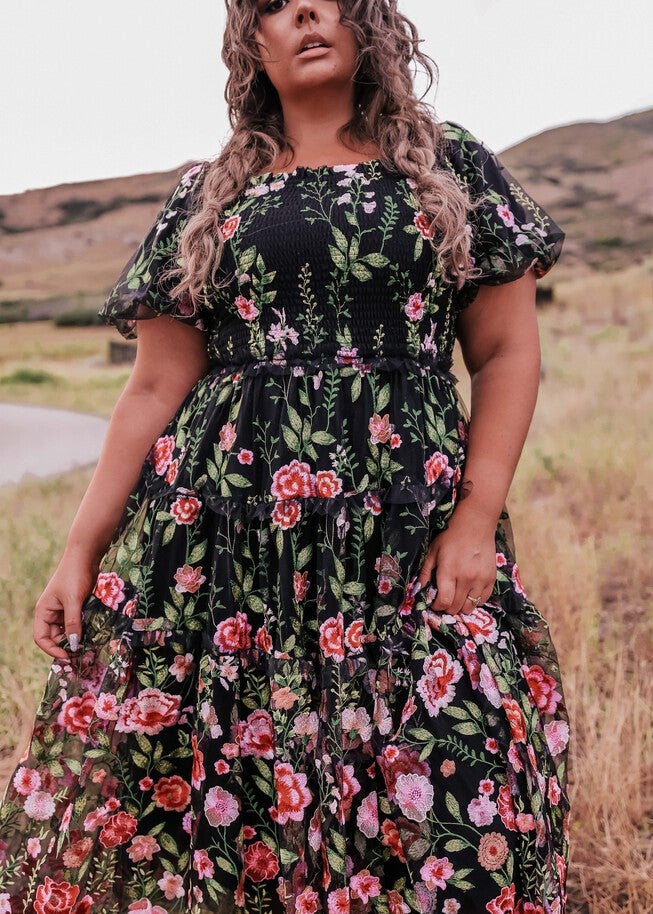 Rose Dress, Black / Black, alternate image number null