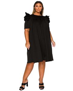 Zaya Pleated Swing Dress