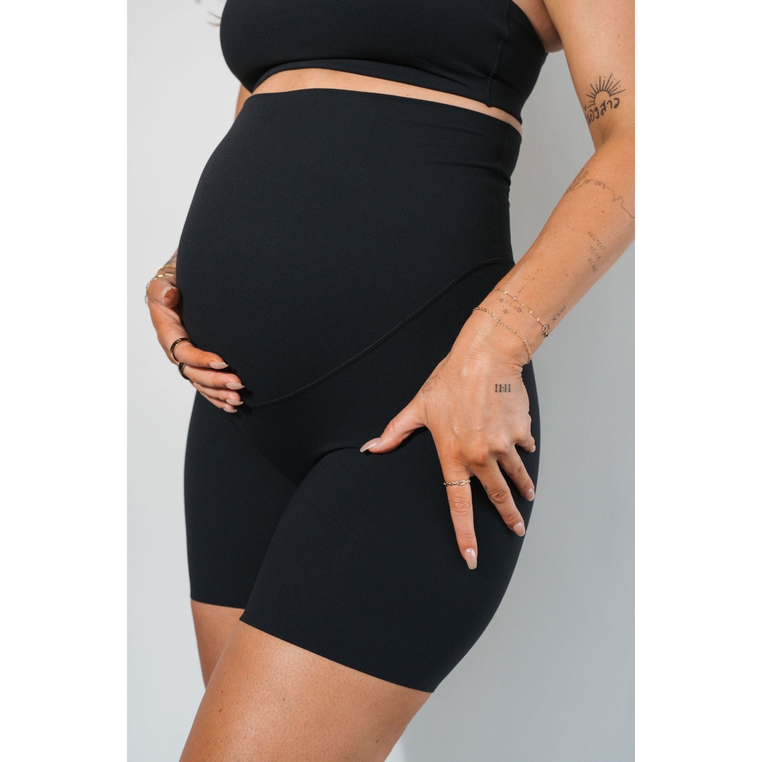 Cloud II Maternity Rider Short, Midnight / Black, alternate image number 3