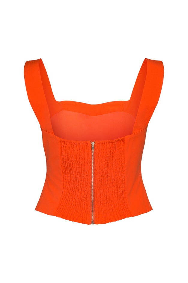 Corset Top, Coral / Coral, alternate image number 3