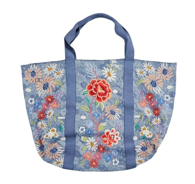 Women'S Marissa Beach Tote Bag in Multi, Multi / Light Blue, hi-res image number null