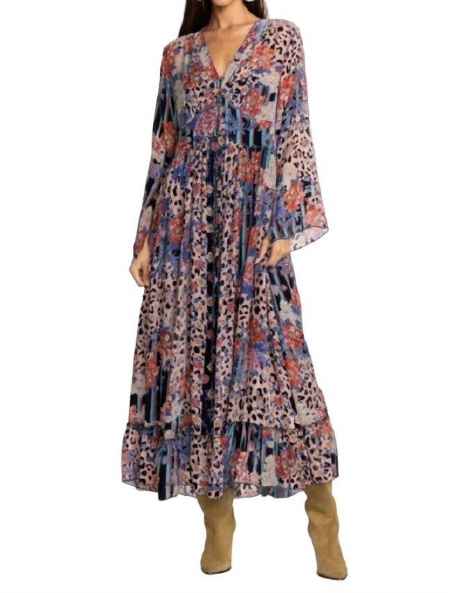 ONTAR BEESLEY DRESS IN MULTI, Multi / Purple, hi-res image number 0