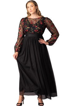 Eternal Embroidered Bodice Evening Gown