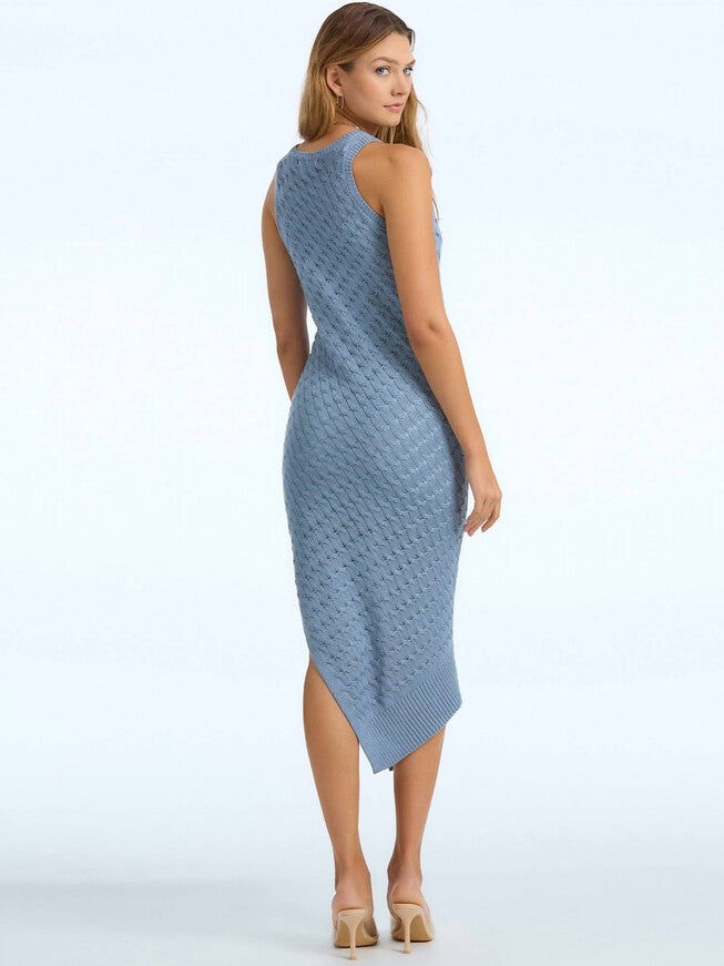 CHARLOTTE CABLE DRESS IN SEA WAVE, , alternate image number null