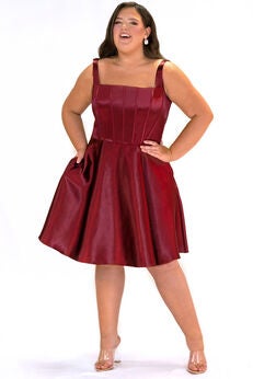 SCOOPED UP PARTY DRESS