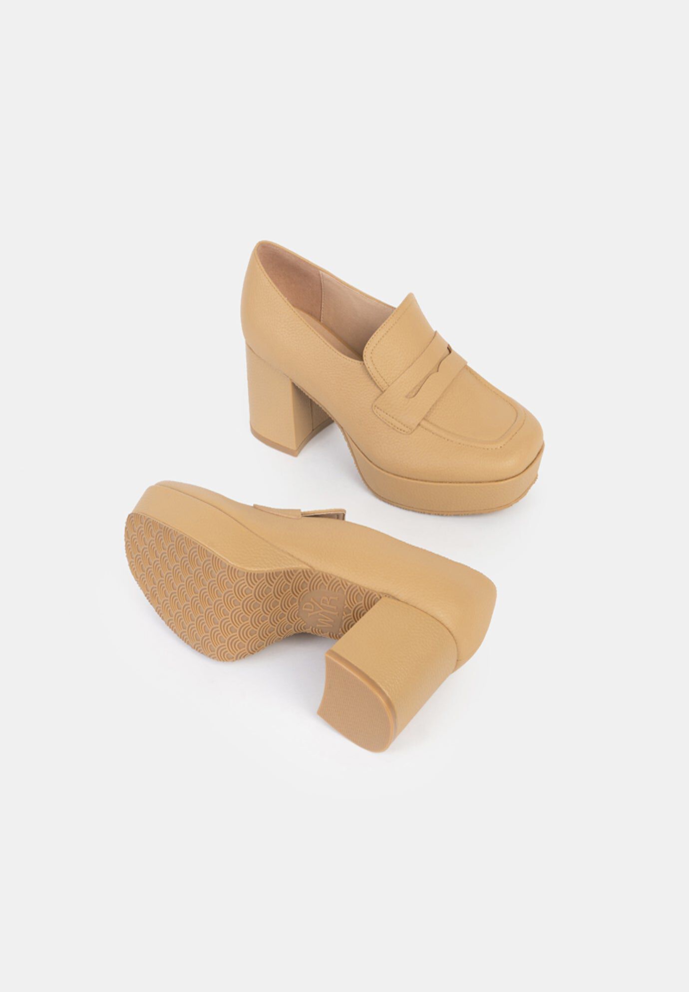 Liza Platform Loafers, Light Toast / Light Yellow, alternate image number 2