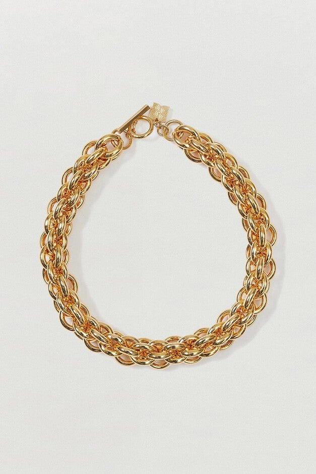 SODA CABLE CHAIN NECKLACE IN GOLD, Gold / Gold, hi-res image number null