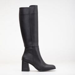 ADELE - BLACK KNEE HIGH BOOTS
