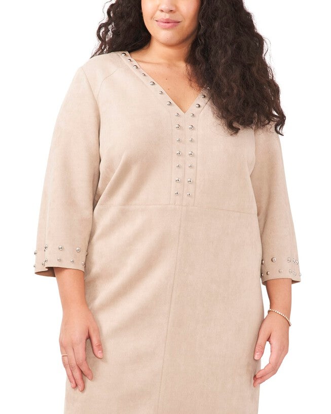 Ashanti Studded Dress, Latte / Cream, hi-res image number null