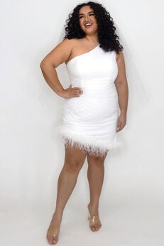 FEATHER FRENZY PARTY DRESS