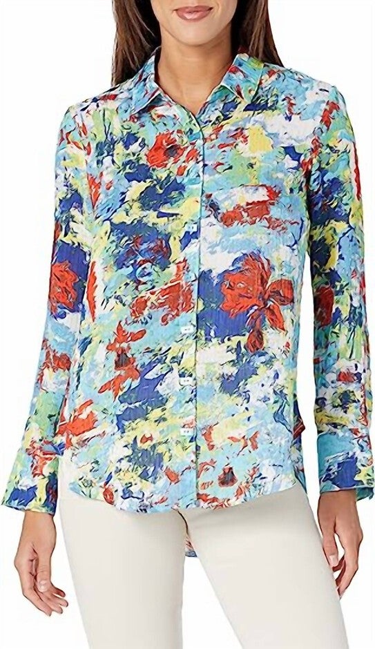 Multi Color Button Up in Multi | Dia & Co