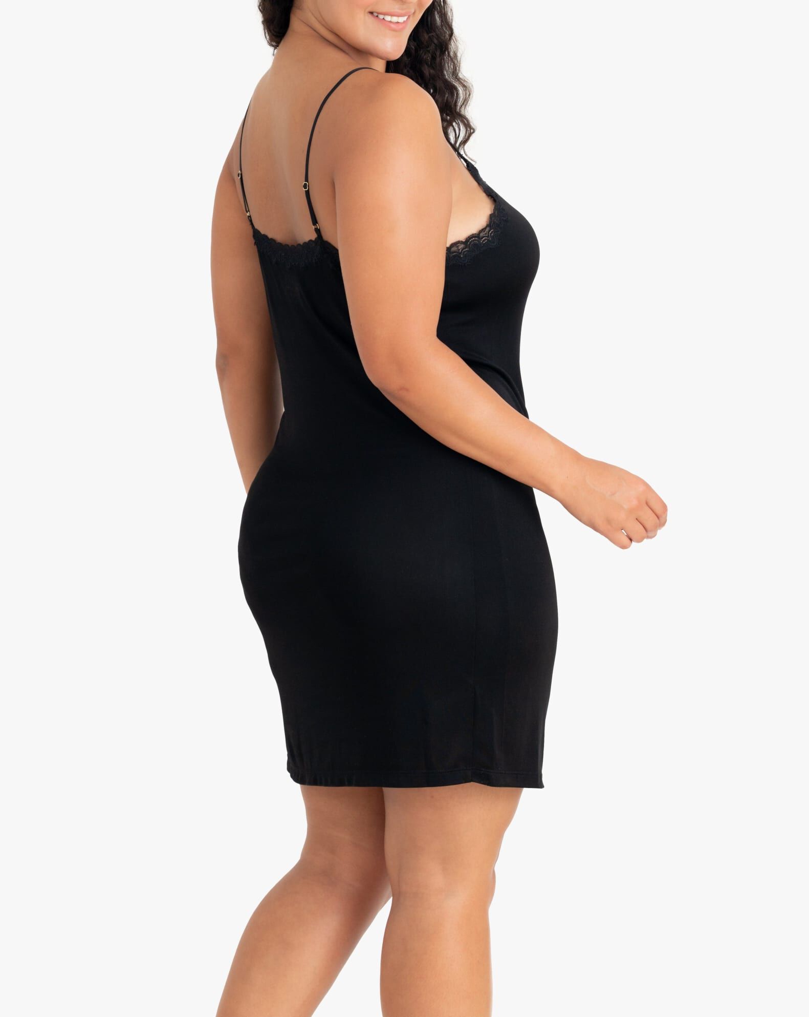 Silk Blend Slip, Tap Shoe Black / Black, alternate image number 2