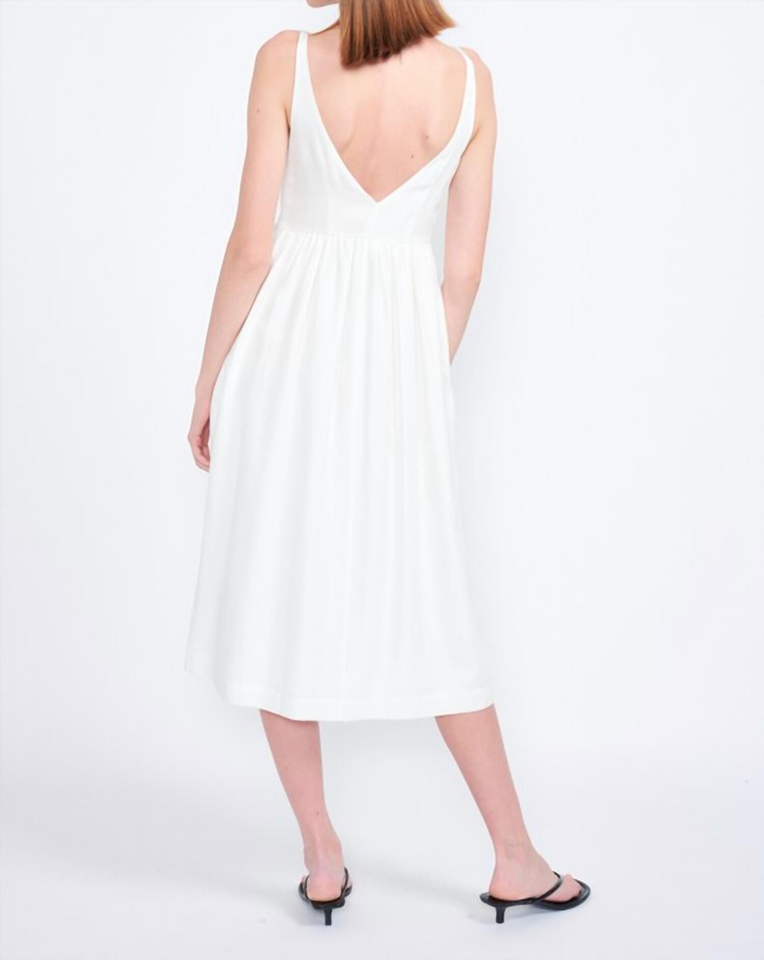 SLOAN DRESS IN OFF WHITE, , alternate image number 4
