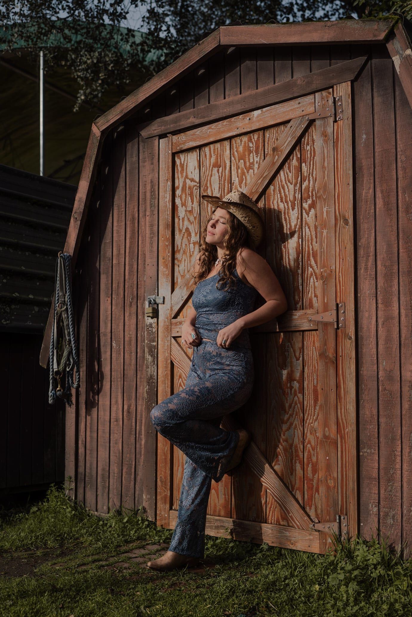 Carolina Lace Pant, Steel Blue / Dusty Blue, alternate image number 4