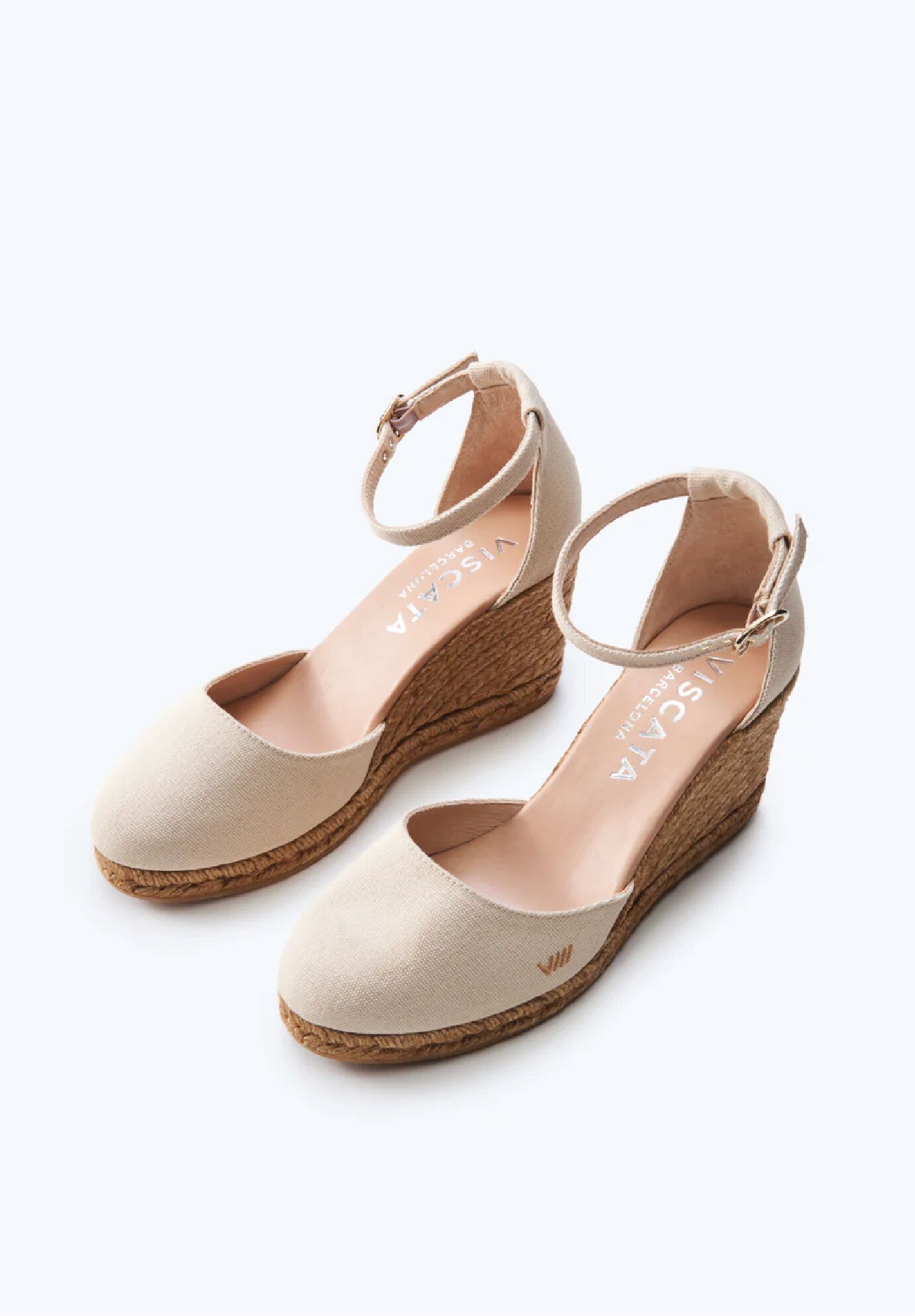 Estartit Canvas Espadrille Wedges, Beige / Beige, alternate image number 1