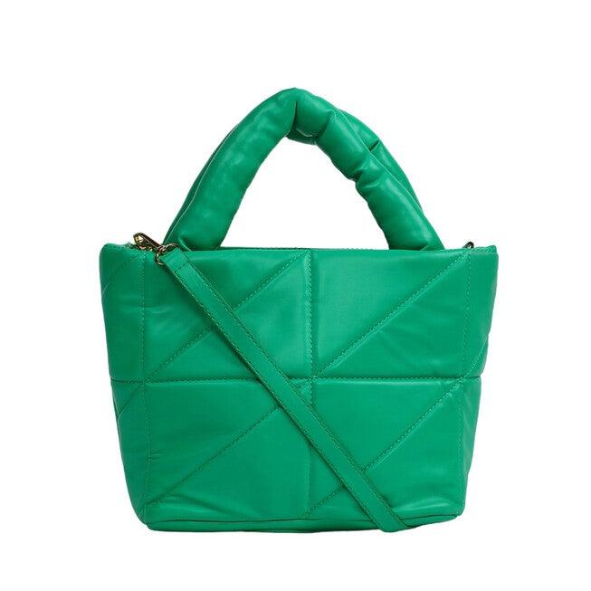 Haute Sauce Women's Puffer Handbag, Forest Green / Forest Green, hi-res image number 0