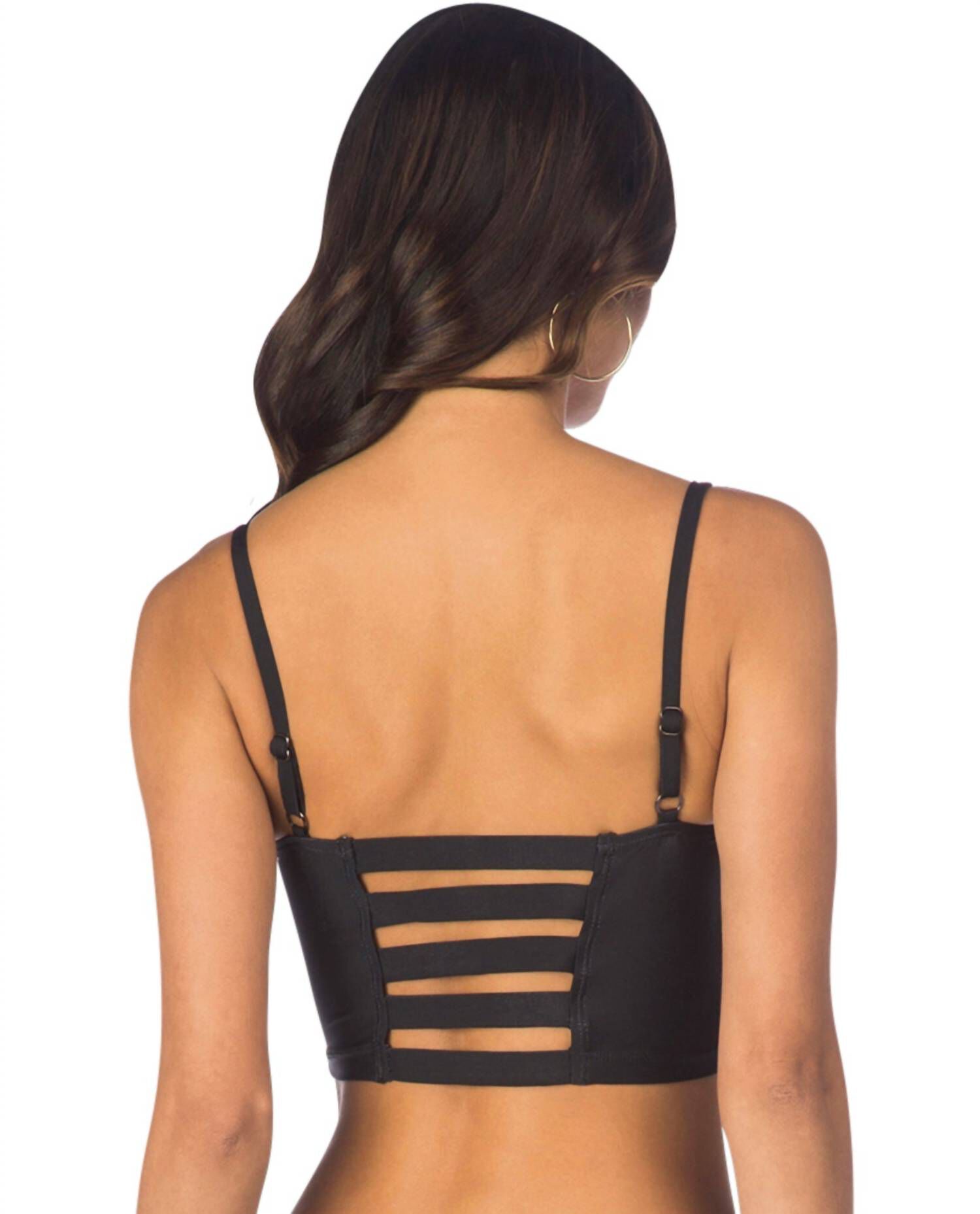 UNDERWIRE BUSTIER BIKINI TOP, Dream Weaver / Black, alternate image number 1