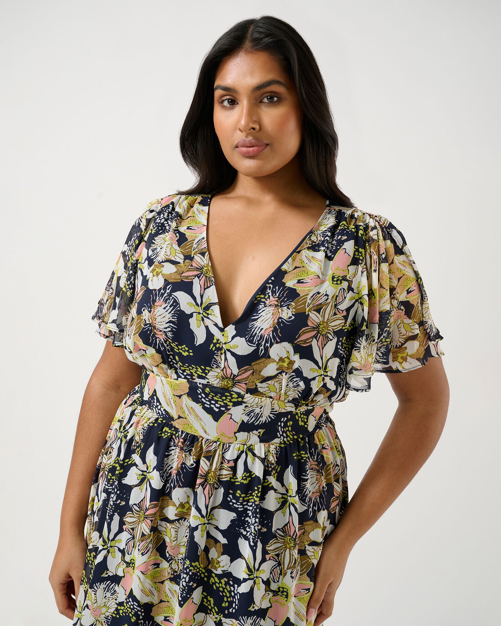 Wilsons Prom Dress, Print / Navy, alternate image number 2